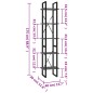 vidaXL Bücherregal 5 Fächer Grau 40x30x175 cm Holzwerkstoff vidaXL Bücherregal 5 Fächer Grau 40x30x175 cm Holzwerkstoff