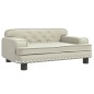 vidaXL Hundebett Creme 70x45x30 cm Kunstleder vidaXL Hundebett Creme 70x45x30 cm Kunstleder