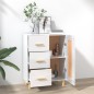 vidaXL Sideboard Hochglanz-Weiß 69,5x34x90 cm Holzwerkstoff vidaXL Sideboard Hochglanz-Weiß 69,5x34x90 cm Holzwerkstoff