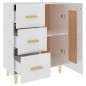 vidaXL Sideboard Hochglanz-Weiß 69,5x34x90 cm Holzwerkstoff vidaXL Sideboard Hochglanz-Weiß 69,5x34x90 cm Holzwerkstoff