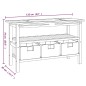 vidaXL Waschtisch mit Flussstein-Waschbecken Massivholz Teak vidaXL Waschtisch mit Flussstein-Waschbecken Massivholz Teak