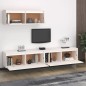 vidaXL TV-Schränke 3 Stk. Weiß Massivholz Kiefer vidaXL TV-Schränke 3 Stk. Weiß Massivholz Kiefer