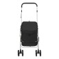 vidaXL Hundewagen Faltbar Schwarz 100x49x96 cm Leinenstoff vidaXL Hundewagen Faltbar Schwarz 100x49x96 cm Leinenstoff