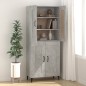 vidaXL Sideboard Betongrau 69,5x34x90 cm Holzwerkstoff vidaXL Sideboard Betongrau 69,5x34x90 cm Holzwerkstoff