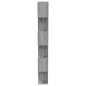 vidaXL Bücherregal/Raumteiler Grau Sonoma 80x24x192 cm Holzwerkstoff vidaXL Bücherregal/Raumteiler Grau Sonoma 80x24x192 cm Holzwerkstoff