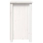 vidaXL Nachttisch Weiß 40x35x61,5 cm Massivholz Kiefer vidaXL Nachttisch Weiß 40x35x61,5 cm Massivholz Kiefer