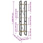vidaXL Bücherregal 5 Fächer Sonoma-Eiche 40x30x175 cm Holzwerkstoff vidaXL Bücherregal 5 Fächer Sonoma-Eiche 40x30x175 cm Holzwerkstoff