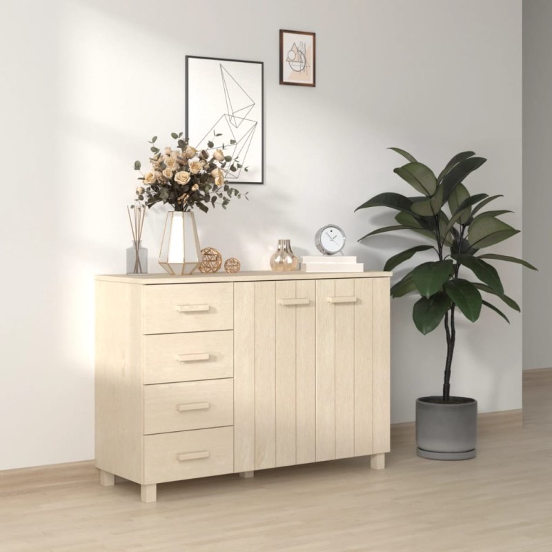vidaXL Sideboard HAMAR Honigbraun 113x40x80 cm Massivholz Kiefer vidaXL Sideboard HAMAR Honigbraun 113x40x80 cm Massivholz Kiefer