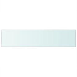 vidaXL Regalboden Glas Transparent 110 cm x 25 cm