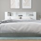 vidaXL Kopfteil mit Ablagen Weiß 200x18,5x104,5 cm vidaXL Kopfteil mit Ablagen Weiß 200x18,5x104,5 cm
