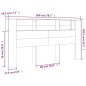 vidaXL Kopfteil mit Ablagen Weiß 200x18,5x104,5 cm vidaXL Kopfteil mit Ablagen Weiß 200x18,5x104,5 cm