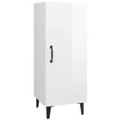 vidaXL Sideboard Hochglanz-Weiß 34,5x34x90 cm Holzwerkstoff