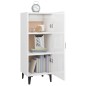 vidaXL Sideboard Hochglanz-Weiß 34,5x34x90 cm Holzwerkstoff vidaXL Sideboard Hochglanz-Weiß 34,5x34x90 cm Holzwerkstoff