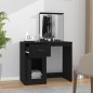 vidaXL Schminktisch mit Spiegel Schwarz 90x50x132,5 cm Holzwerkstoff vidaXL Schminktisch mit Spiegel Schwarz 90x50x132,5 cm Holzwerkstoff