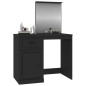 vidaXL Schminktisch mit Spiegel Schwarz 90x50x132,5 cm Holzwerkstoff vidaXL Schminktisch mit Spiegel Schwarz 90x50x132,5 cm Holzwerkstoff