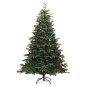 vidaXL Künstlicher Weihnachtsbaum Klappbar mit Zapfen & Beeren 240 cm vidaXL Künstlicher Weihnachtsbaum Klappbar mit Zapfen & Beeren 240 cm