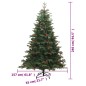 vidaXL Künstlicher Weihnachtsbaum Klappbar mit Zapfen & Beeren 240 cm vidaXL Künstlicher Weihnachtsbaum Klappbar mit Zapfen & Beeren 240 cm