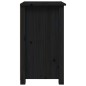 vidaXL Nachttisch Schwarz 40x35x61,5 cm Massivholz Kiefer vidaXL Nachttisch Schwarz 40x35x61,5 cm Massivholz Kiefer