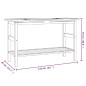 vidaXL Waschtisch mit Creme Marmorbecken Massivholz Teak vidaXL Waschtisch mit Creme Marmorbecken Massivholz Teak