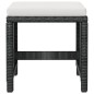 9-tlg. Garten-Essgruppe Poly Rattan Akazienholz Schwarz 9-tlg. Garten-Essgruppe Poly Rattan Akazienholz Schwarz