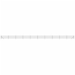 vidaXL Maschendrahtzaun mit Bodenhülsen Anthrazit 1,1x25 m
