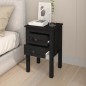 vidaXL Nachttische 2 Stk. Schwarz 40x35x61,5 cm Massivholz Kiefer vidaXL Nachttische 2 Stk. Schwarz 40x35x61,5 cm Massivholz Kiefer