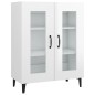 vidaXL Sideboard Hochglanz-Weiß 69,5x34x90 cm Holzwerkstoff vidaXL Sideboard Hochglanz-Weiß 69,5x34x90 cm Holzwerkstoff