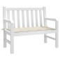 Gartenbank-Auflage Creme 100x50x3 cm Oxford-Gewebe Gartenbank-Auflage Creme 100x50x3 cm Oxford-Gewebe