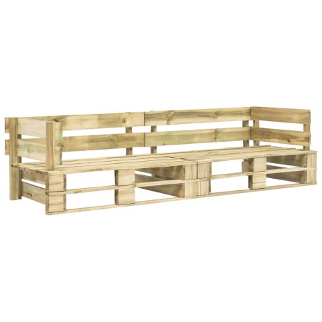 vidaXL Garten-Palettensofa 2-Sitzer Holz