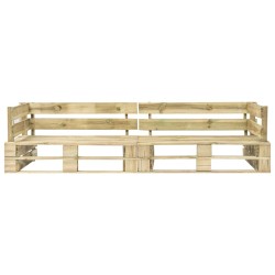 vidaXL Garten-Palettensofa 2-Sitzer Holz