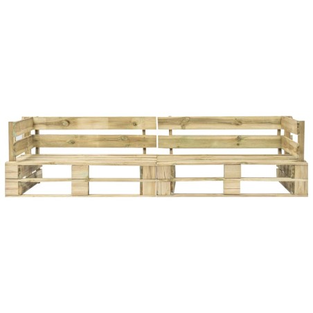 vidaXL Garten-Palettensofa 2-Sitzer Holz