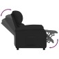 vidaXL Relaxsessel Schwarz Stoff vidaXL Relaxsessel Schwarz Stoff