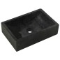 vidaXL Waschtisch mit Schwarzen Marmorbecken Massivholz Teak vidaXL Waschtisch mit Schwarzen Marmorbecken Massivholz Teak