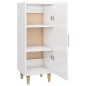 vidaXL Sideboard Hochglanz-Weiß 34,5x34x90 cm Holzwerkstoff vidaXL Sideboard Hochglanz-Weiß 34,5x34x90 cm Holzwerkstoff