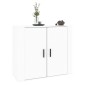 vidaXL Sideboard Weiß 80x33x70 cm Holzwerkstoff vidaXL Sideboard Weiß 80x33x70 cm Holzwerkstoff