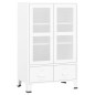 vidaXL Lagerschrank Industrial Weiß 70x40x115 cm Metall vidaXL Lagerschrank Industrial Weiß 70x40x115 cm Metall