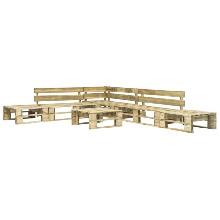 vidaXL 6-tlg. Garten-Lounge-Set aus Paletten Holz