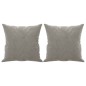 vidaXL Zierkissen 2 Stk. Hellgrau 40x40 cm Samt vidaXL Zierkissen 2 Stk. Hellgrau 40x40 cm Samt