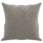 vidaXL Zierkissen 2 Stk. Hellgrau 40x40 cm Samt vidaXL Zierkissen 2 Stk. Hellgrau 40x40 cm Samt