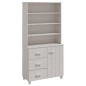 vidaXL Highboard HAMAR Massivholz Kiefer Weiß vidaXL Highboard HAMAR Massivholz Kiefer Weiß