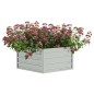 vidaXL Garten-Hochbeet 129x45 cm Verzinkter Stahl Silber vidaXL Garten-Hochbeet 129x45 cm Verzinkter Stahl Silber