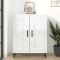vidaXL Sideboard Hochglanz-Weiß 69,5x34x90 cm Holzwerkstoff vidaXL Sideboard Hochglanz-Weiß 69,5x34x90 cm Holzwerkstoff