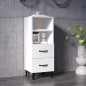 vidaXL Sideboard Weiß 34,5x34x90 cm Holzwerkstoff vidaXL Sideboard Weiß 34,5x34x90 cm Holzwerkstoff