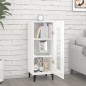 vidaXL Sideboard Hochglanz-Weiß 34,5x34x90 cm Holzwerkstoff vidaXL Sideboard Hochglanz-Weiß 34,5x34x90 cm Holzwerkstoff
