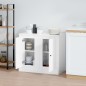 vidaXL Sideboards 2 Stk. Hochglanz-Weiß 37,5x35,5x67,5cm Holzwerkstoff vidaXL Sideboards 2 Stk. Hochglanz-Weiß 37,5x35,5x67,5cm Holzwerkstoff