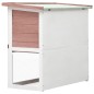 vidaXL Kaninchenstall 1 Tür Braun Holz vidaXL Kaninchenstall 1 Tür Braun Holz