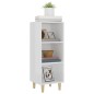 vidaXL Sideboard Hochglanz-Weiß 34,5x32,5x90 cm Holzwerkstoff