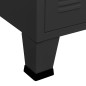 vidaXL Industrial Sideboard Schwarz 105x35x62 cm Metall und Glas vidaXL Industrial Sideboard Schwarz 105x35x62 cm Metall und Glas