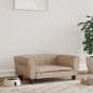 vidaXL Hundebett Cappuccino-Braun 70x45x30 cm Kunstleder vidaXL Hundebett Cappuccino-Braun 70x45x30 cm Kunstleder