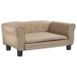 vidaXL Hundebett Cappuccino-Braun 70x45x30 cm Kunstleder vidaXL Hundebett Cappuccino-Braun 70x45x30 cm Kunstleder